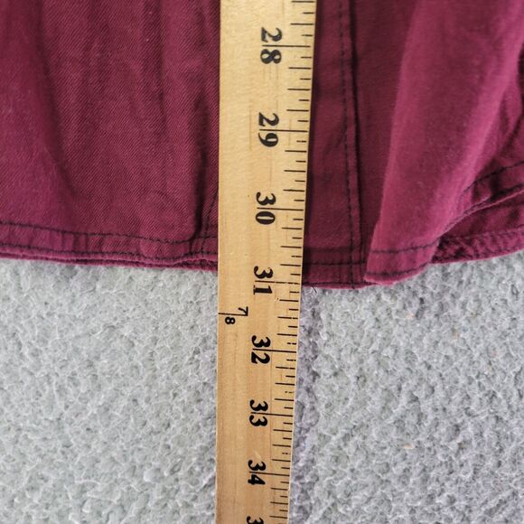 Fox Racing Shirt Mens XL Maroon Red Button Up Long Sleeve 2 Pocket Lightweight - Picture 9 of 9